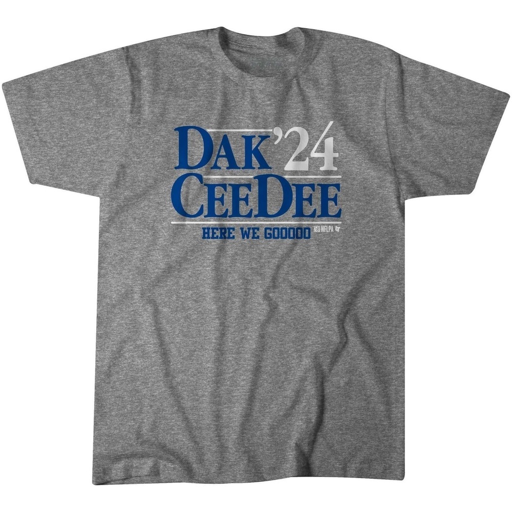 Dak‎ Prescott CeeDee Lamb '24 Here We Gooo T Shirt Mens NFL Football Size M NWT
